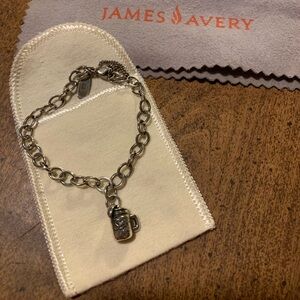 Small size James Avery bracelet with sweet tea charm